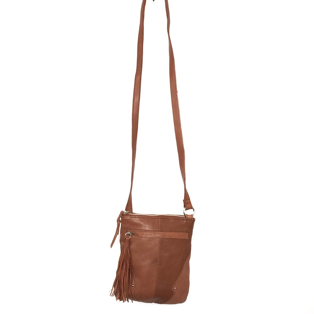 Hobo brand brown leather cross body bag